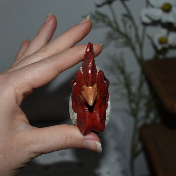 Rustic Country Farmhouse Resin Rooster Chicken Animal Drawer Knob - Picture 3 of 8